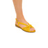 Sandali bassi gialli effetto intrecciato Lora Ferres, Donna, SKU w041000387, Immagine 0